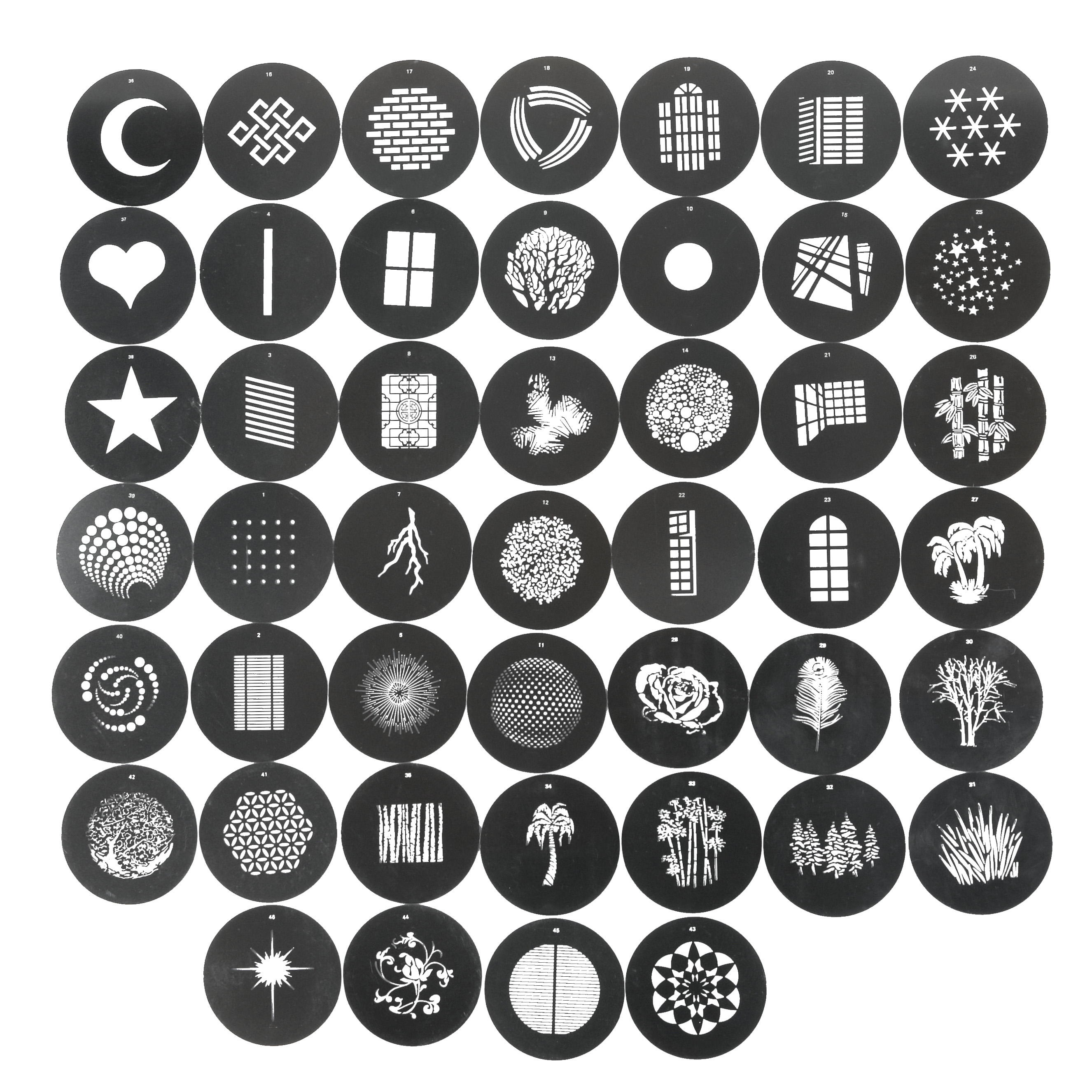 Набор масок Гобо Falcon Eyes Gobo 46 купить в Минске. Светоформирующие ...