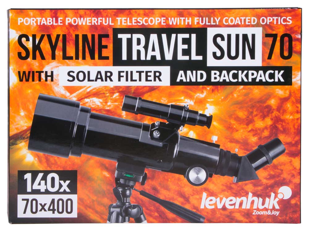Телескоп Levenhuk Skyline Travel Sun 70 купить в Минске. Телескопы ...