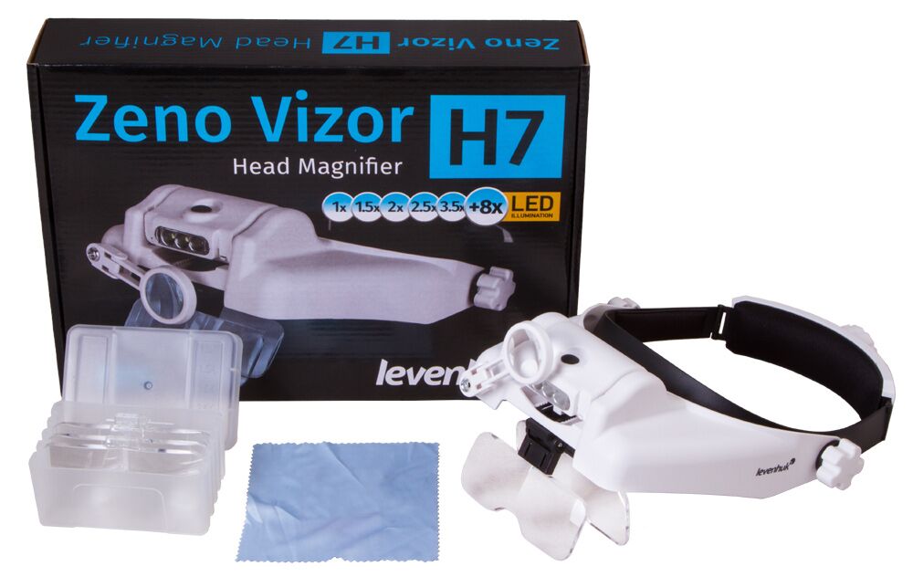 Лупа налобная Levenhuk Zeno Vizor H7, фото , изображение 2