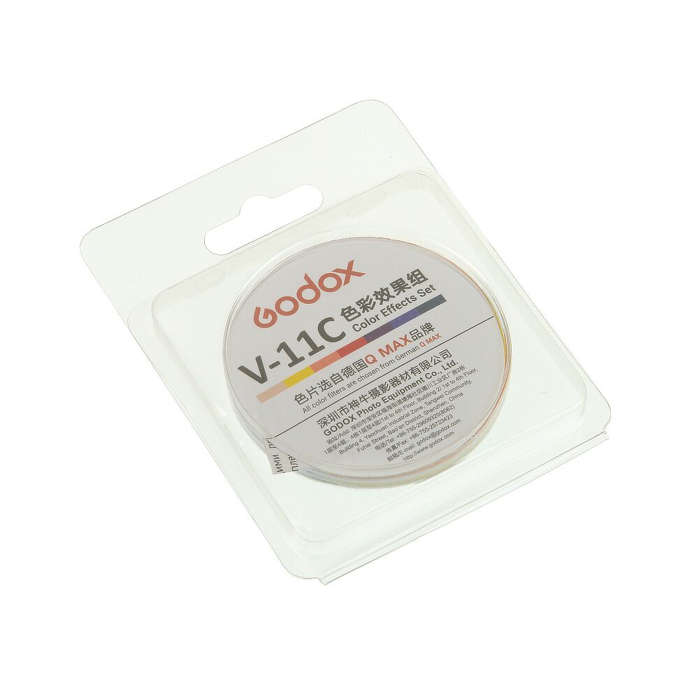 Набор цветных светофильтров Godox V-11C для круглой головки, фото , изображение 3