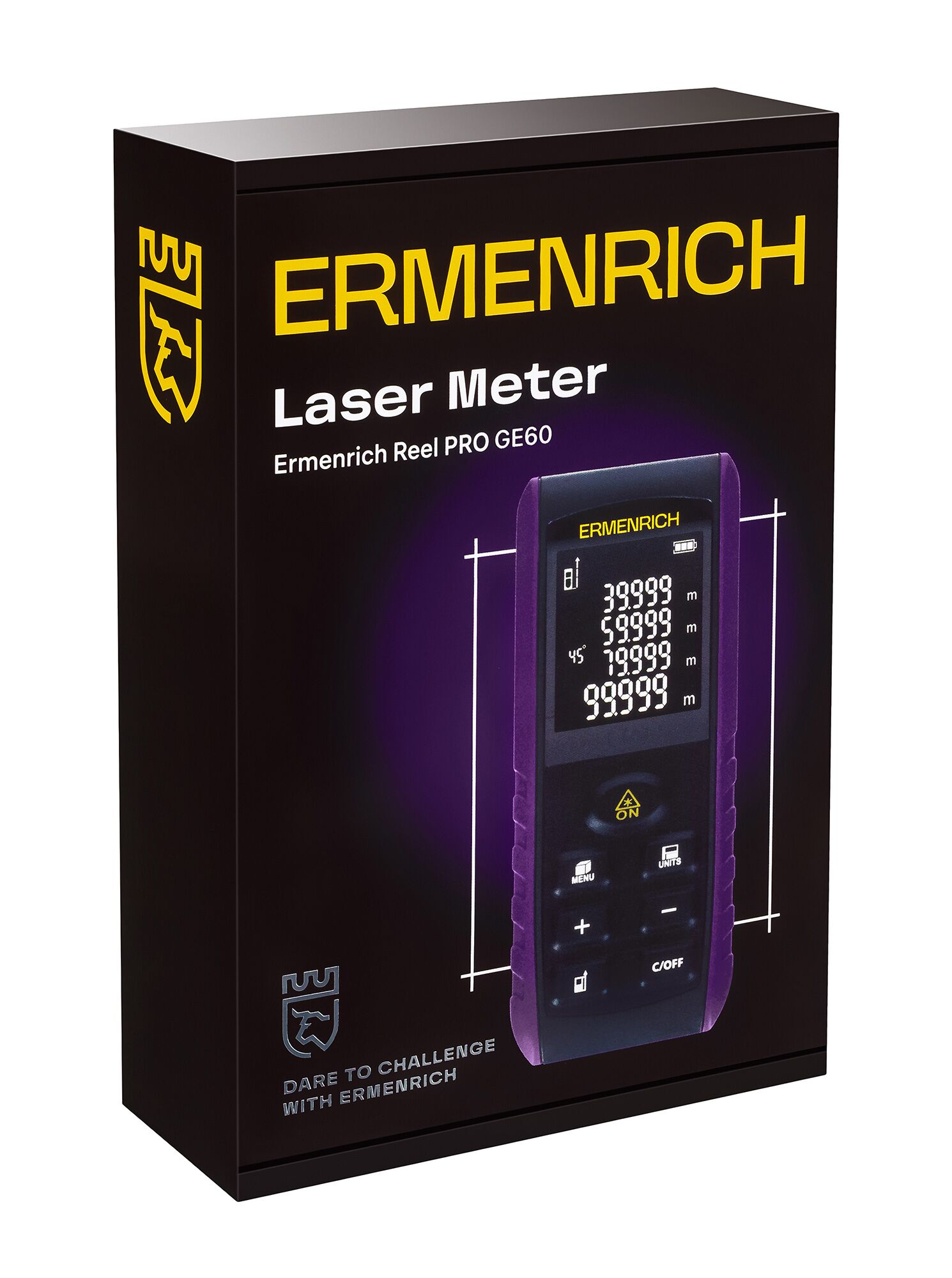 Лазерная рулетка Ermenrich Reel PRO GE60 (фиолетовый), фото , изображение 5
