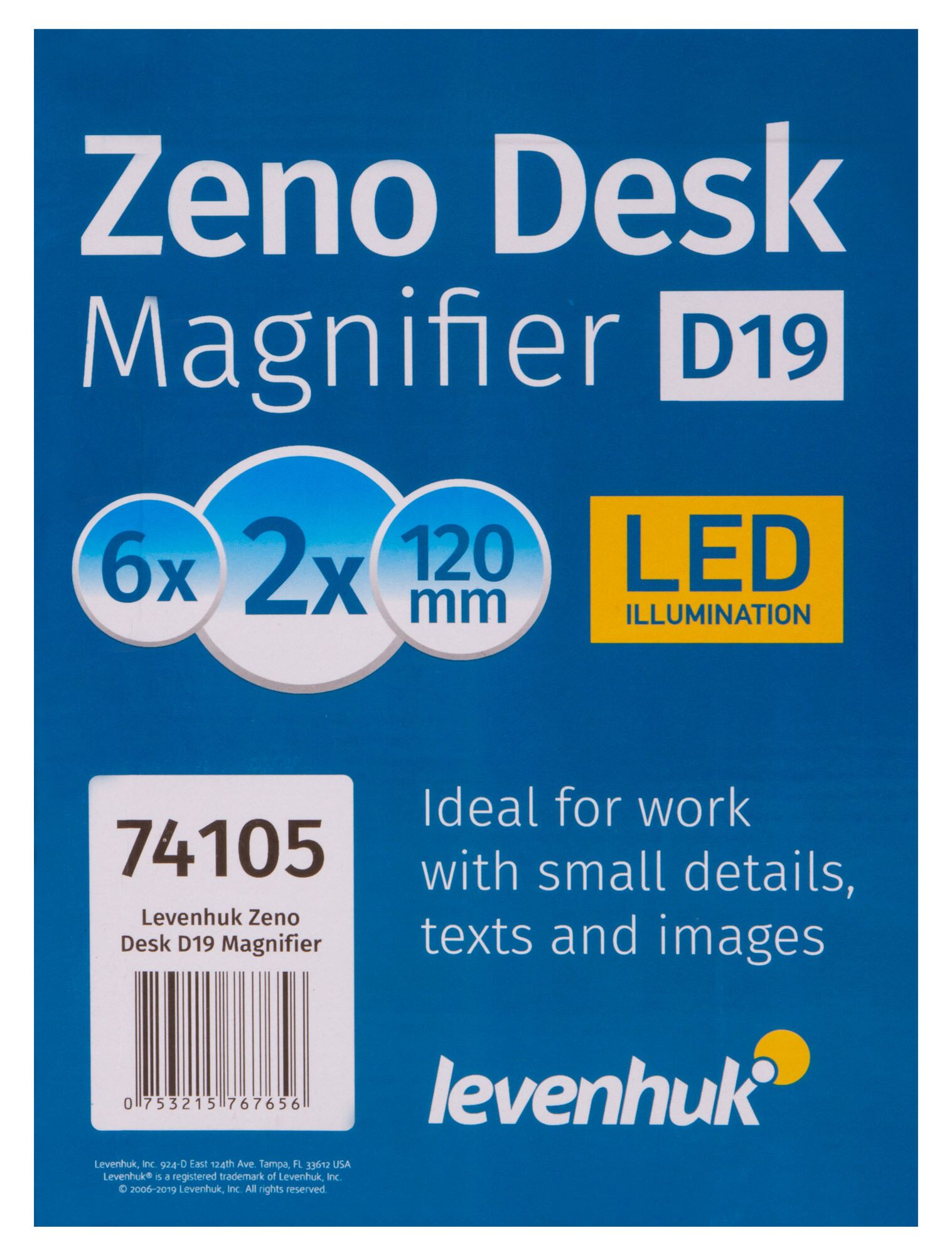 Лупа настольная Levenhuk Zeno Desk D19, фото , изображение 13