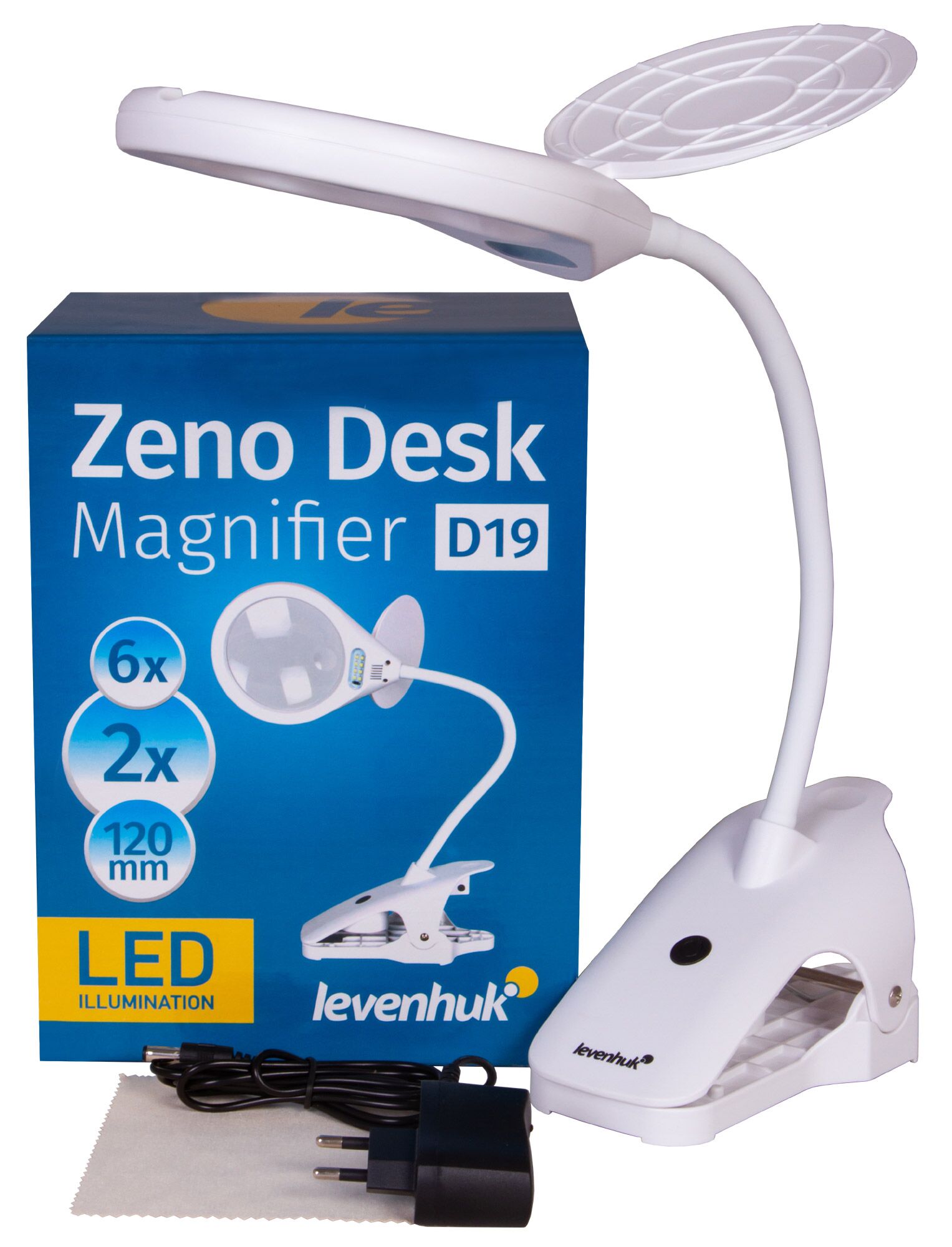 Лупа настольная Levenhuk Zeno Desk D19, фото , изображение 2