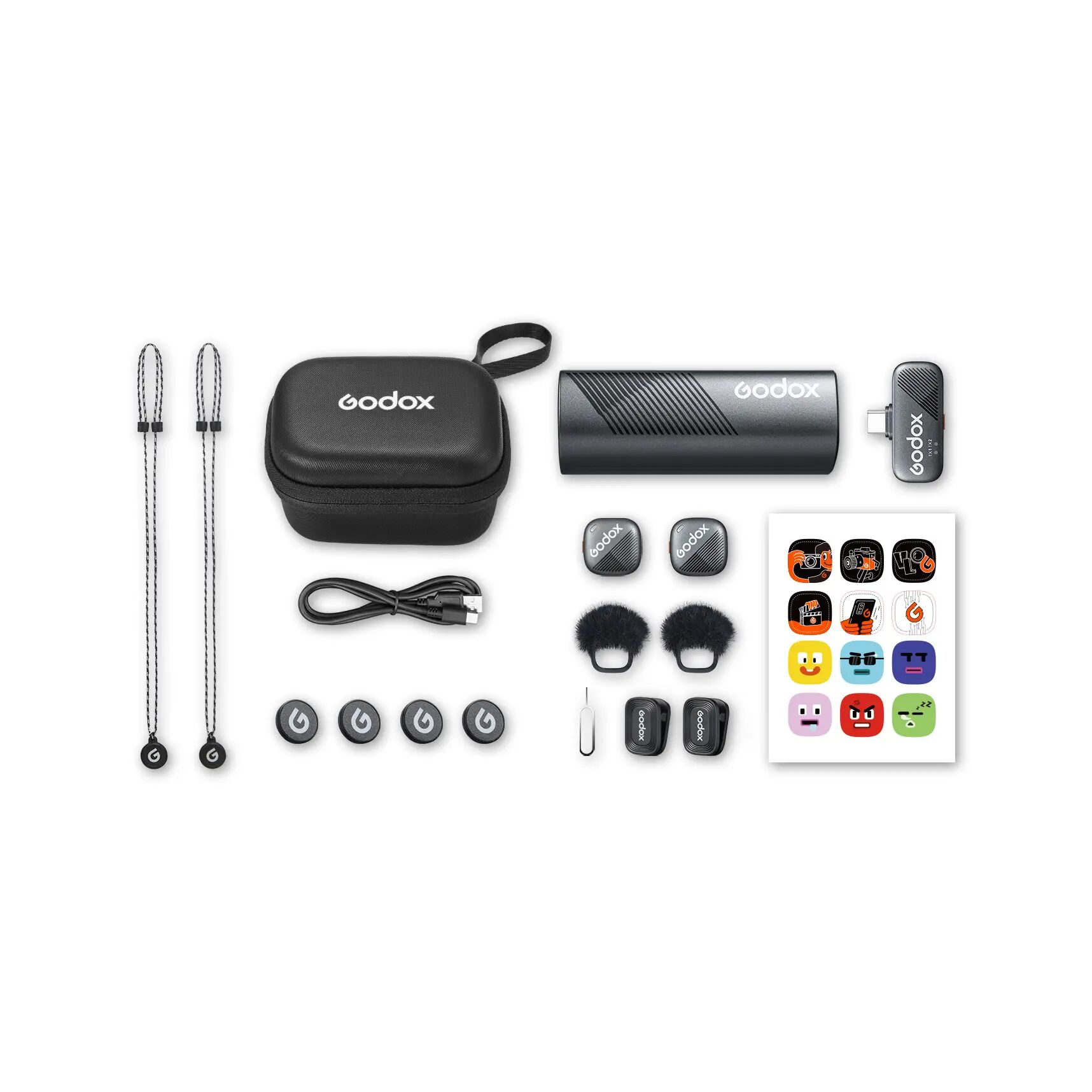 Петличная радиосистема Godox Cube SC Kit 2 для смартфона, фото , изображение 20