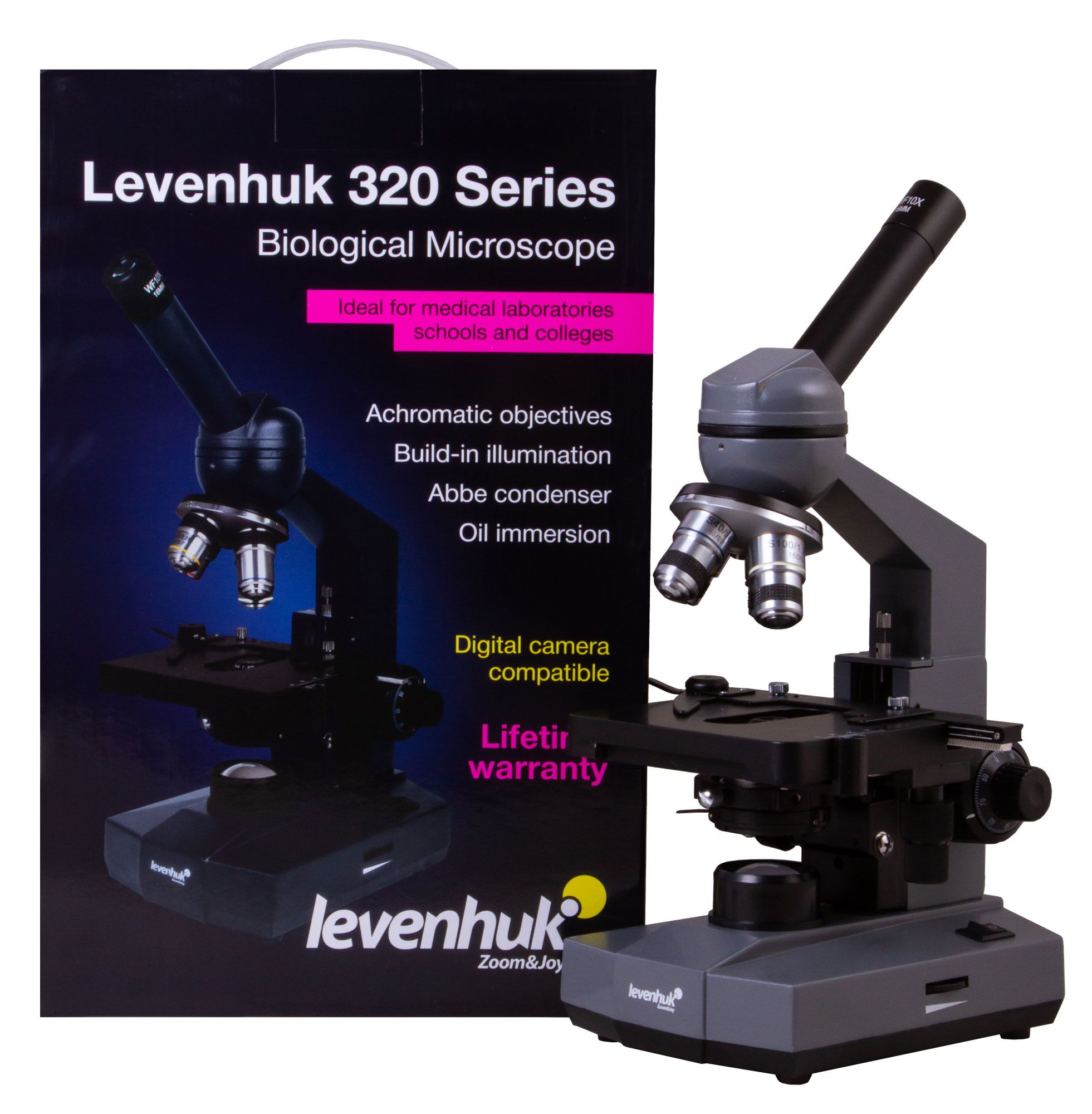 Микроскоп Levenhuk 320 PLUS, монокулярный, фото , изображение 16