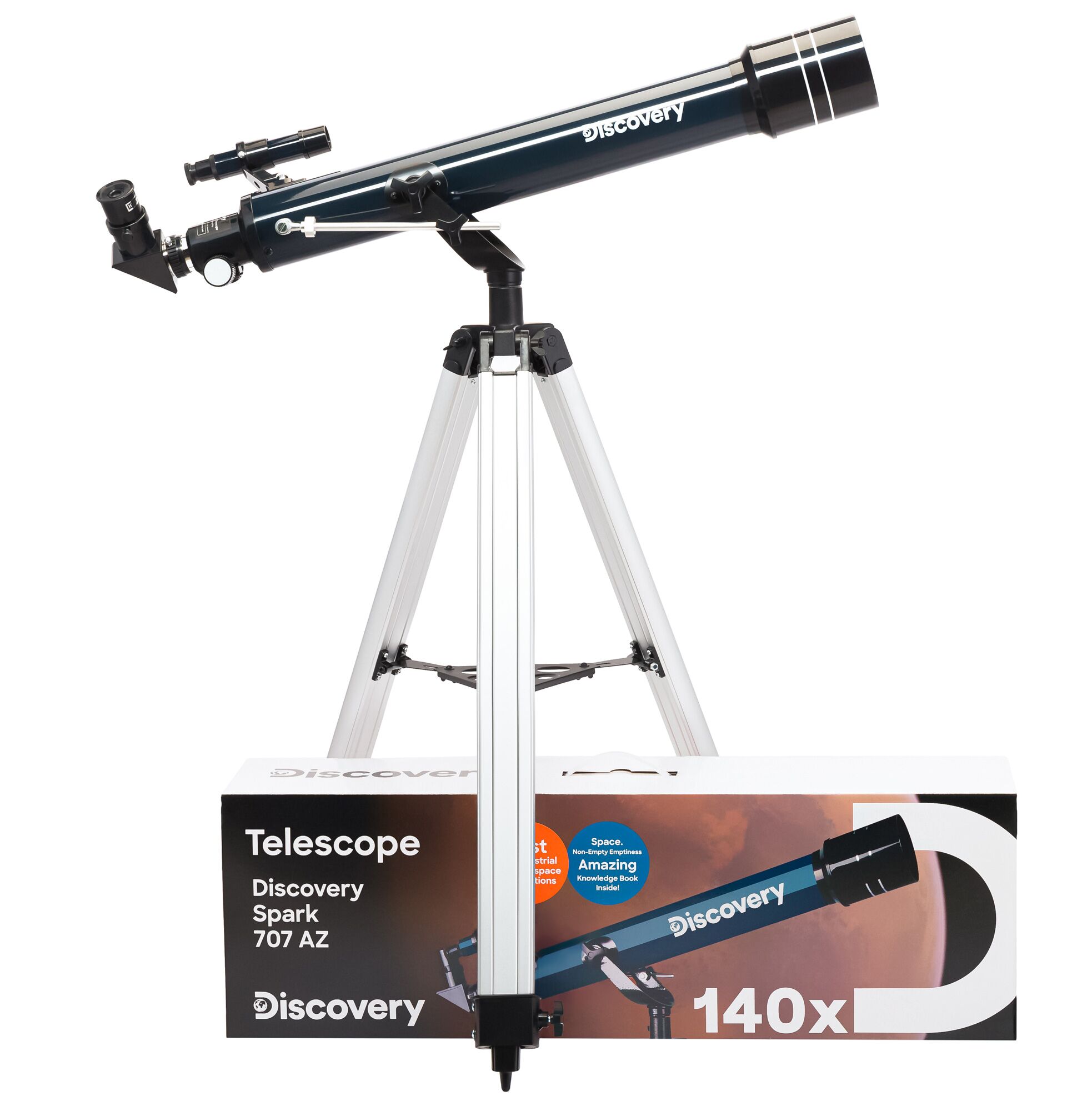 Телескоп Levenhuk Discovery Spark 707 AZ с книгой, фото , изображение 2
