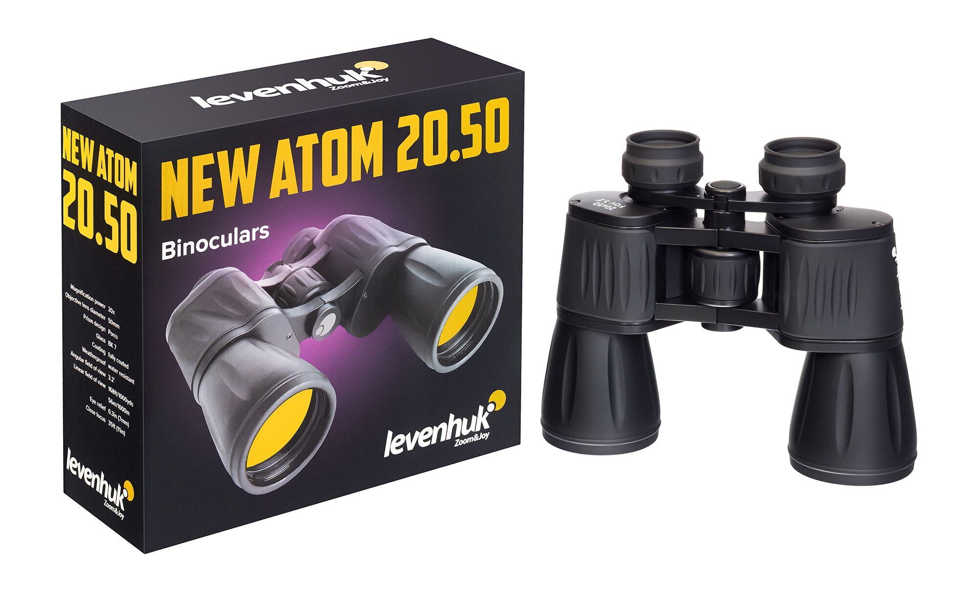 Бинокль Levenhuk New Atom 20x50, фото , изображение 11