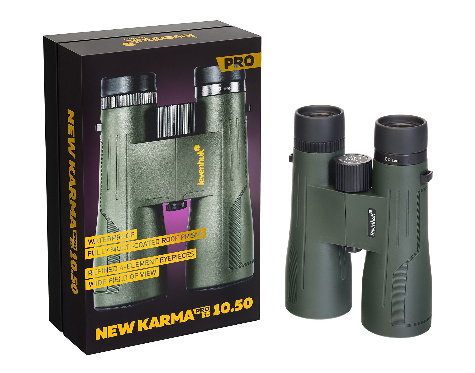 Бинокль Levenhuk New Karma PRO ED 10x50, фото , изображение 12