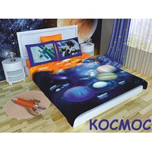 Комплект постельного белья NEWTONE «Космос», 1,5-спальное, фото 