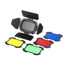 Шторки с набором фильтров Godox BD-07 для AD200, фото 