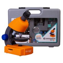 Микроскоп Bresser Junior 40–640x с набором для опытов, в кейсе, фото 