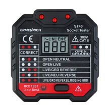 Тестер розеток Ermenrich Zing ST40, фото 