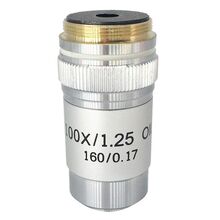 Объектив ахроматический 100x/1,25МИ 160/0,17 подпружиненный для микроскопов Биомед 3, 4, 5, фото 