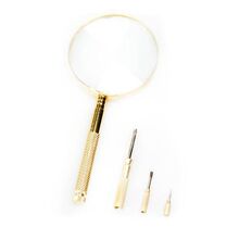 Лупа с ручкой и отвертками Veber 599911, 3x, 90 мм, фото 