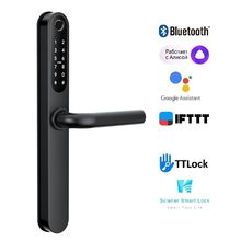 Двусторонний врезной биометрический замок Selock Hotel Dual с возможностью удаленной смены кода с управлением через мобильное приложение Ttlock, фото 