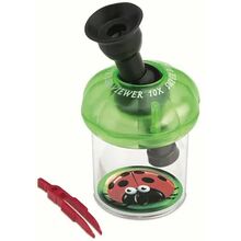 Банка для насекомых Navir «Обзор 360» с микроскопом 10x и пинцетом, прозрачная, фото 