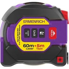 Рулетка с лазерным дальномером («3 в 1») Ermenrich Reel SLR600 PRO, фото 