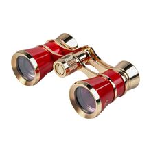 Бинокль театральный Veber Opera БГЦ 3x25 красный/золотой, фото 