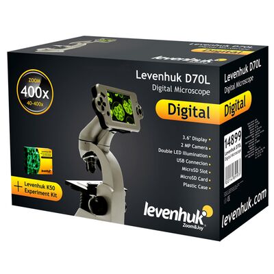 Микроскоп цифровой Levenhuk D70L, монокулярный, фото , изображение 2