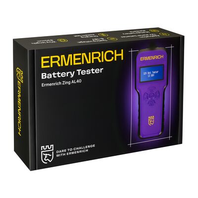 Тестер аккумуляторный Ermenrich Zing AL40 (фиолетовый), Цвет: Фиолетовый, фото , изображение 5