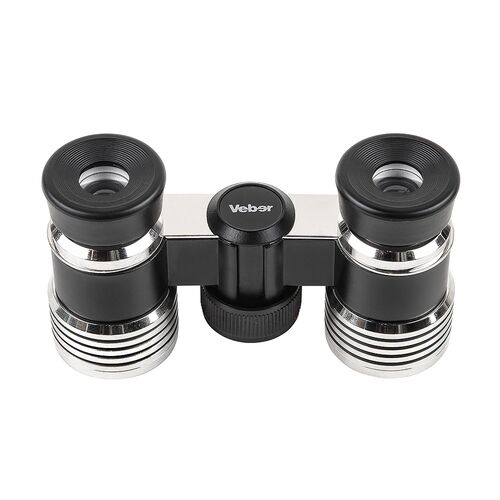 Бинокль Veber БГЦ 3*27 (черный/серебро с фокусировкой), фото 