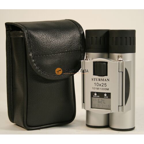 Бинокль STURMAN 10x25 с термометром, фото , изображение 3