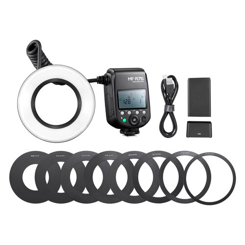 Вспышка для макросъемки Godox MF-R76 кольцевая, фото 