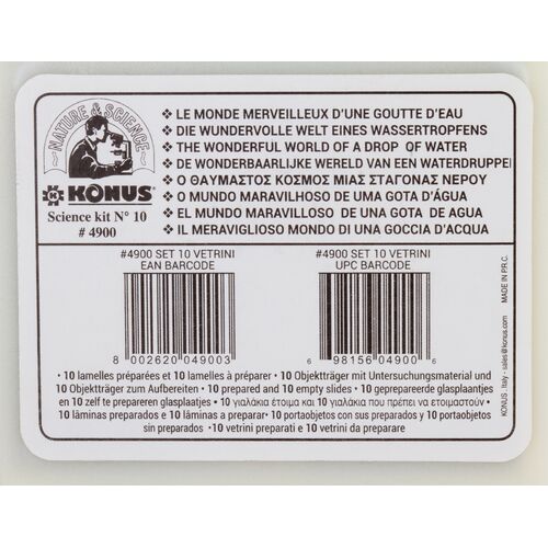 Набор микропрепаратов Konus 10: «Потрясающий мир в капле воды», фото , изображение 4