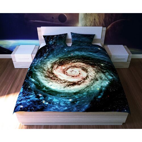Комплект постельного белья NEWTONE «Галактика», 1,5-спальное, фото 