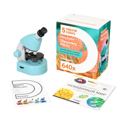 Микроскоп Discovery Micro Marine с книгой, Цвет: Marine, фото , изображение 3