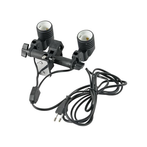 Патрон Falcon Eyes LH2-27SU для 2 ламп вспышек и зонтиков, фото 