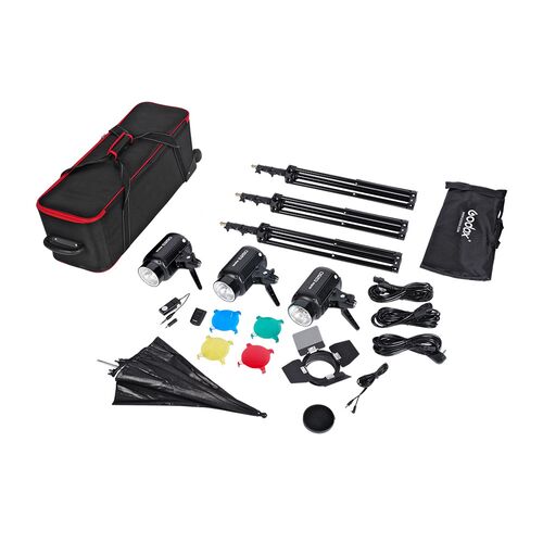 Комплект студийного оборудования Godox E250-D, фото , изображение 4