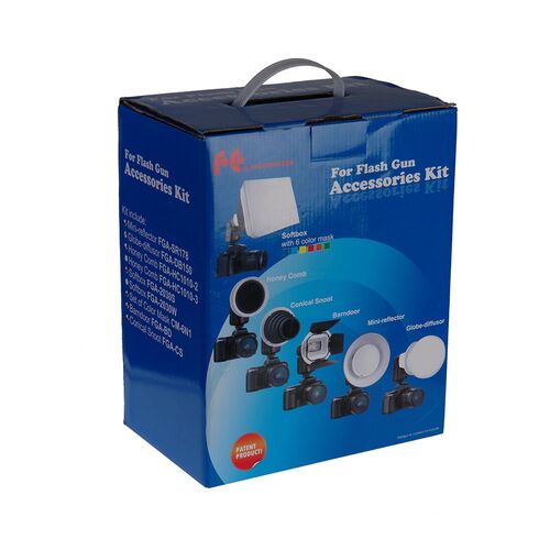 Комплект насадок Falcon Eyes FGA-K7 для накамерных вспышек, фото 