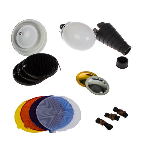 Комплект насадок Falcon Eyes FGA-K8 для накамерных вспышек, фото , изображение 6