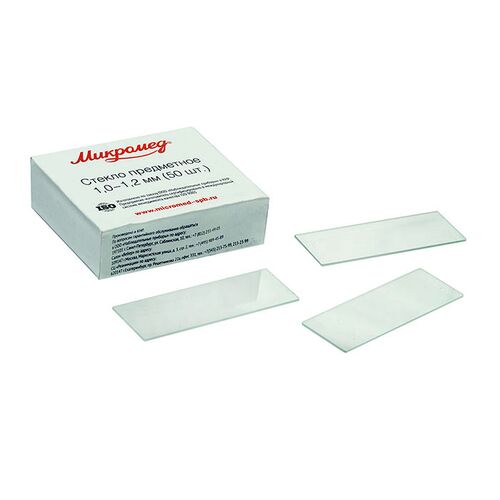 Стекла предметные 77x26 мм, 50 шт., фото 