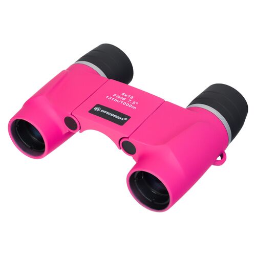 Бинокль детский Bresser Junior 6x18 FF, розовый, фото 