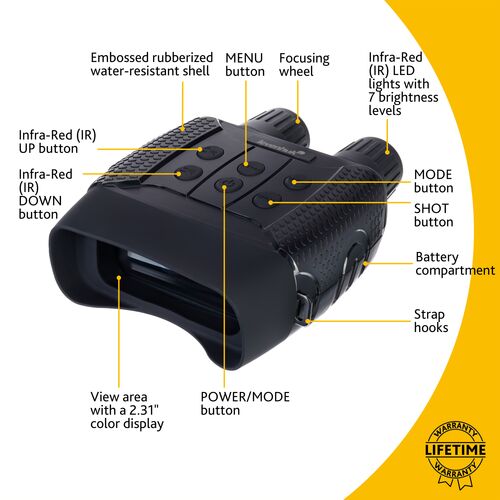 Бинокль цифровой ночного видения Levenhuk Halo 13X, фото , изображение 13