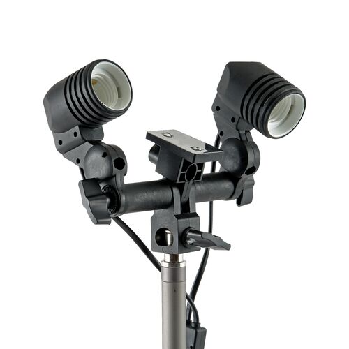 Патрон Falcon Eyes LH2-27SU для 2 ламп вспышек и зонтиков, фото , изображение 3