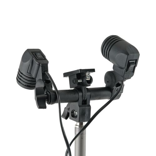 Патрон Falcon Eyes LH2-27SU для 2 ламп вспышек и зонтиков, фото , изображение 2