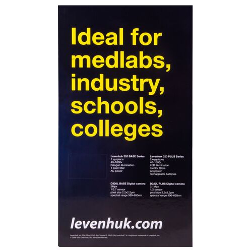 Микроскоп Levenhuk 320 PLUS, монокулярный, фото , изображение 20