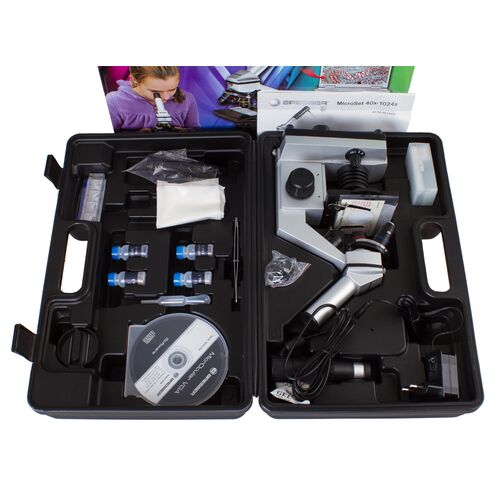 Микроскоп цифровой Bresser Junior 40x–1024x, в кейсе, фото , изображение 11