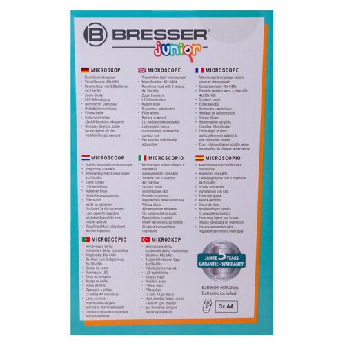 Микроскоп Bresser Junior 40–640x, фото , изображение 18