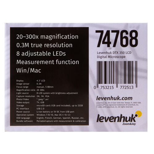 Микроскоп цифровой Levenhuk DTX 350 LCD, фото , изображение 21