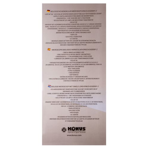 Микроскоп Konus Academy-2 1000x, фото , изображение 17