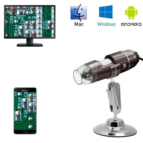 USB-микроскоп цифровой iCartool, 2 Мпикс, 50–1000x (IC-V317), фото , изображение 2