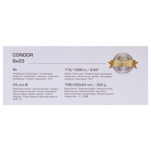 Бинокль Bresser Condor UR 8x25, фото , изображение 16