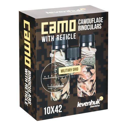 Бинокль Levenhuk Camo Rind 10x42 с сеткой, Цвет: Rind, фото , изображение 14