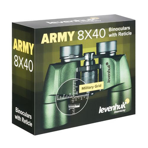 Бинокль Levenhuk Army 8x40 с сеткой, фото , изображение 14