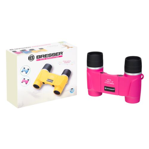 Бинокль детский Bresser Junior 6x18 FF, розовый, фото , изображение 3