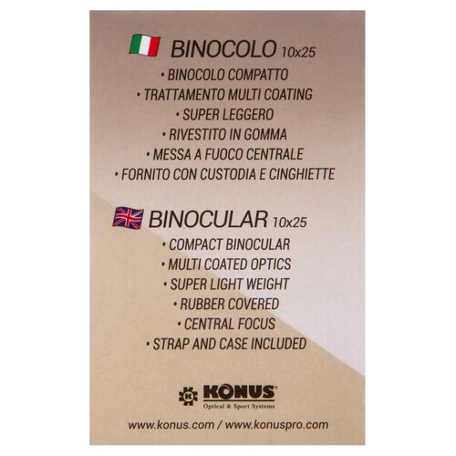 Бинокль Konus Next 10x25, фото , изображение 14